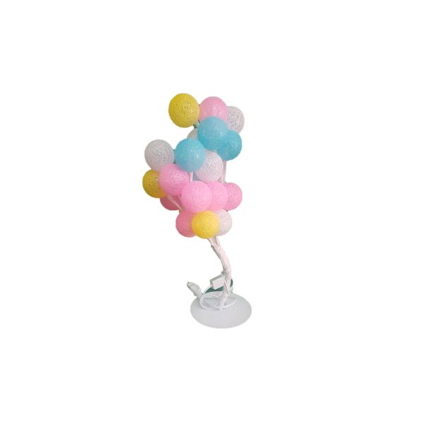 Luminária com balões coloridos
